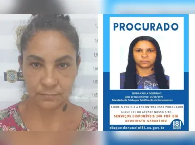 Imagem ilustrativa da imagem Polícia prende mulher da lista de mais procurados de cidade do ES