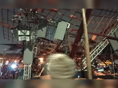 Imagem ilustrativa da imagem Queda de teto durante show deixa 46 feridos em João Pessoa