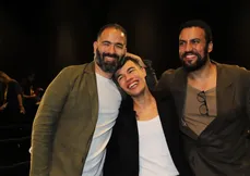 O diretor Marcelo Caetano com os atores João Pedro Mariano e Ricardo Teodoro