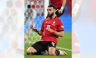 Imagem ilustrativa da imagem Artilharia da Eurocopa: conheça Georges Mikautadze, atacante da Geórgia