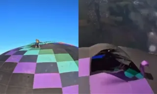 Imagem ilustrativa da imagem Balão rasga e paraquedista cai durante salto em São Paulo