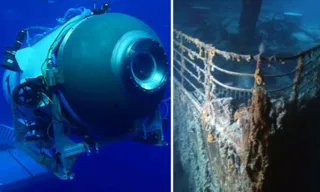 Imagem ilustrativa da imagem Bilionário dos EUA planeja viagem de submersível aos destroços do Titanic