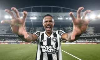 Imagem ilustrativa da imagem Júnior Santos celebra volta aos treinos no Botafogo após lesão e cirurgia