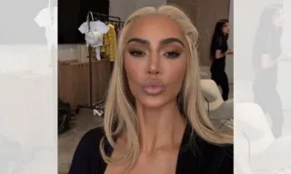 Imagem ilustrativa da imagem Com quatro filhos, Kim Kardashian revela dificuldades em ser mãe solo