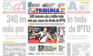 Imagem ilustrativa da imagem Confira os destaques do jornal A Tribuna desta quarta-feira