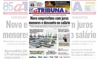 Imagem ilustrativa da imagem Confira os destaques do jornal A Tribuna desta quarta-feira