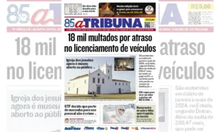 Imagem ilustrativa da imagem Confira os destaques do jornal A Tribuna desta quarta-feira