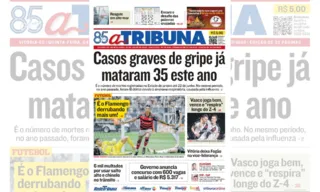 Imagem ilustrativa da imagem Confira os destaques do jornal A Tribuna desta quinta-feira