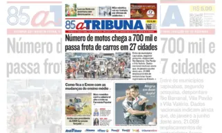 Imagem ilustrativa da imagem Confira os destaques do jornal A Tribuna desta quinta-feira