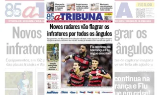 Imagem ilustrativa da imagem Confira os destaques do jornal A Tribuna desta segunda-feira