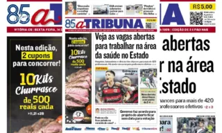 Imagem ilustrativa da imagem Confira os destaques do jornal A Tribuna desta sexta-feira