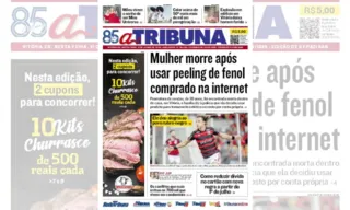 Imagem ilustrativa da imagem Confira os destaques do jornal A Tribuna desta sexta-feira