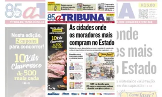 Imagem ilustrativa da imagem Confira os destaques do jornal A Tribuna desta terça-feira