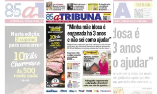Imagem ilustrativa da imagem Confira os destaques do jornal A Tribuna desta terça-feira