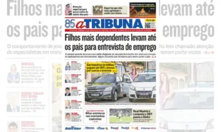 Imagem ilustrativa da imagem Confira os destaques do jornal A Tribuna deste domingo