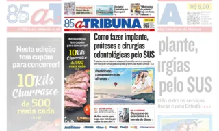 Imagem ilustrativa da imagem Confira os destaques do jornal A Tribuna deste sábado