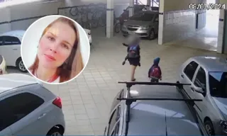 Imagem ilustrativa da imagem Imagens mostram mulher levando filhos até van escolar antes de ser morta no ES
