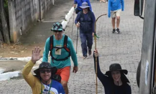 Imagem ilustrativa da imagem Peregrinos encerram trajeto dos Passos de Anchieta e iniciam festejos em Santuário