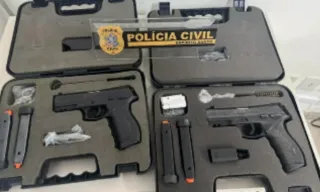 Imagem ilustrativa da imagem Polícia afirma que suspeito "pescou" armas de delegacia em Vitória