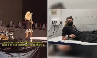 Imagem ilustrativa da imagem VÍDEO | Cantora é mordida por morcego em show de turnê do AC/DC