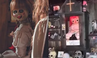 Imagem ilustrativa da imagem Verdadeira Annabelle é diferente da queimada em incêndio e está trancada em museu