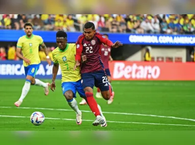 Jogadores da seleção durante treinamento