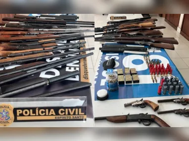 Imagem ilustrativa da imagem Investigação de homicídio revela esquema de comércio ilegal de armas no ES