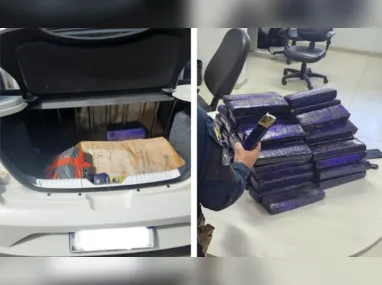 Imagem ilustrativa da imagem Polícia apreende 45 kg de maconha dentro de carro em Cariacica