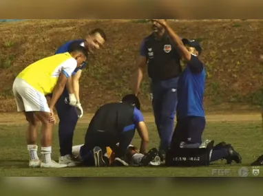 Ramón Souza foi baleado na perna