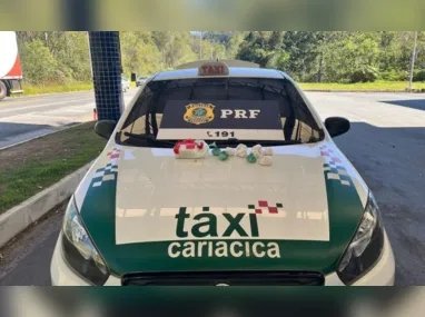 Imagem ilustrativa da imagem Taxista é preso transportando drogas na BR-262