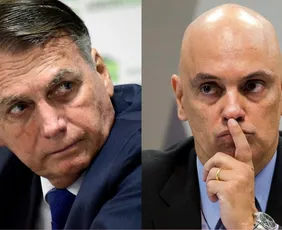 Imagem ilustrativa da imagem Bolsonaro critica Moraes após indiciamento da PF e diz que luta começa na PGR