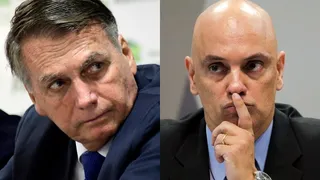 Imagem ilustrativa da imagem Bolsonaro critica Moraes após indiciamento da PF e diz que luta começa na PGR