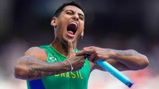 Imagem ilustrativa da imagem Brasil é eliminado no revezamento 4x100m masculino no atletismo em Paris