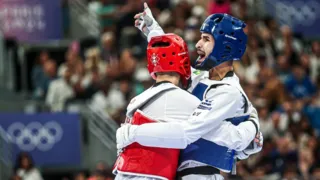 Imagem ilustrativa da imagem Edival Pontes, supera espanhol e conquista medalhista de bronze no taekwondo