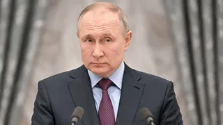 Imagem ilustrativa da imagem Putin chama ataque com míssil projetado para levar arma nuclear de 'teste'