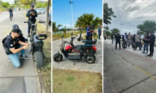 Imagem ilustrativa da imagem Ação da polícia apreende 12 bicicletas elétricas sem registro em Vitória