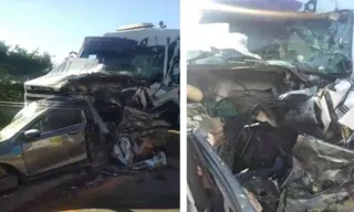 Imagem ilustrativa da imagem Acidente envolvendo um carro e duas carretas deixa um morto na BR-101