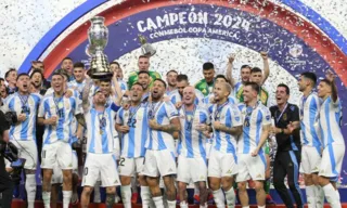 Imagem ilustrativa da imagem Argentina vence Colômbia com gol na prorrogação e conquista a Copa América