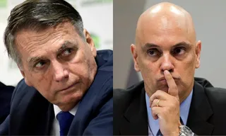 Imagem ilustrativa da imagem Bolsonaro diz que Senado precisa pôr freio em Moraes em ato contra STF