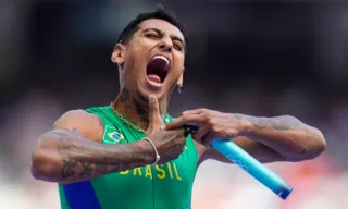 Imagem ilustrativa da imagem Brasil é eliminado no revezamento 4x100m masculino no atletismo em Paris