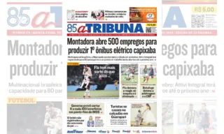 Imagem ilustrativa da imagem Confira os destaques do jornal A Tribuna desta quinta-feira