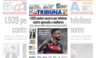 Imagem ilustrativa da imagem Confira os destaques do jornal A Tribuna desta segunda-feira