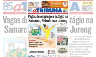 Imagem ilustrativa da imagem Confira os destaques do jornal A Tribuna desta sexta-feira