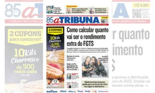 Imagem ilustrativa da imagem Confira os destaques do jornal A Tribuna desta sexta-feira