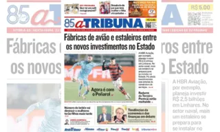 Imagem ilustrativa da imagem Confira os destaques do jornal A Tribuna desta sexta-feira