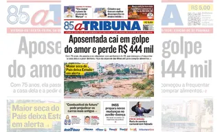 Imagem ilustrativa da imagem Confira os destaques do jornal A Tribuna desta sexta-feira