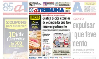 Imagem ilustrativa da imagem Confira os destaques do jornal A Tribuna desta terça-feira