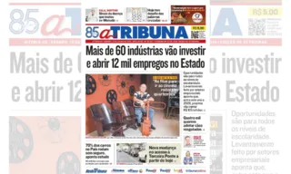 Imagem ilustrativa da imagem Confira os destaques do jornal A Tribuna deste sábado