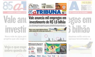 Imagem ilustrativa da imagem Confira os destaques do jornal A Tribuna deste sábado