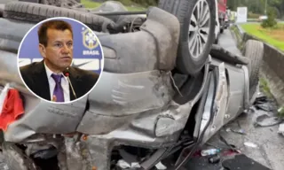 Imagem ilustrativa da imagem Dunga testa negativo no bafômetro após capotar carro em barranco no Paraná